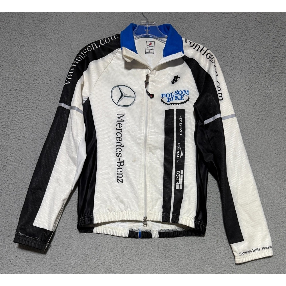 Hincapie Full Zip Cycling Fleece Jacket Mercedes-Benz Folson Bike Womens Small